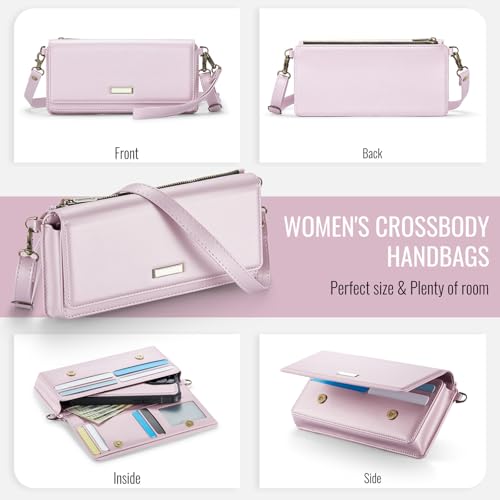 Dteck Small Crossbody Handbag for Women, Women's Leather Mini Handle Bag with Chain, Lightweight Shoulder Bag for Women Girl4