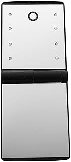 FOMIYES Luminous Makeup Mirror Folding Mirrors Portable Mirror Hand Held Mirror Travel Makeup Mirror Folded Mirror Mini Vanity Wallets Travel Led Mirror Travel Mirror Glass Touch Screen