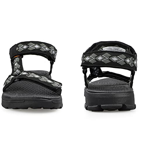 Riemot Sport Sandals For Men Lightweight Open Toe Sandals With Arch Support Summer Beach Water Shoes Adjustable Sandals With Hook And Loop Straps Breathable Hiking Sandals Black Eu 43 /Us 10 #TOP3