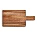 Produktbild Kuppels Schneidebrett NICE | Akazienholz | 35 x 18 x 1,5 cm | mit Griff | Holzbrett klingenschonend | Schneidebrett Holz | Servierbrett | Brotzeitbrett Holz | Holzbrett Küche