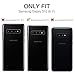 BENTOBEN Galaxy S10 Case, 2 in 1 Transparent Heavy Duty Rugged Shockproof Hybrid Hard PC Cover Soft TPU Bumper Protective Phone Case Cover for Samsung Galaxy S10 2019, Crystal Clear Silver Glitter