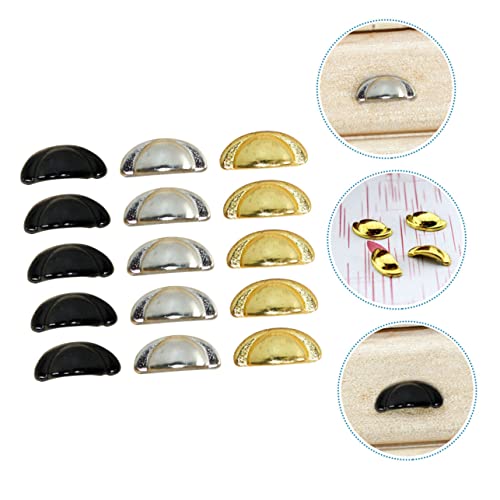 Sosoport 45 STK Puppenhausmöbel Mini-schubladenknöpfe Schubladenknöpfe Aus Messing Tassenschublade Aus Messing Puppenhaus-kommode-Zug Gewölbt Legierung Schminktisch – Bild 3