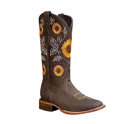 Puparlo Bottes de Cowgirl Bottes Cover