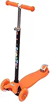 Patinete Infantil 4 Rodas c/Leds Scooter Infantil Dobrável e Resistente para Crianças até 60kg