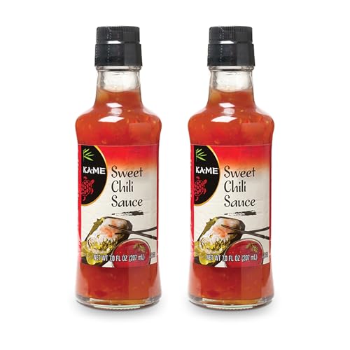 KA-ME Sweet Chili Sauce - Sweet and Spicy Asian Flavors - No Preservatives, No MSG - Ideal for Dipping, Marinades, and BBQ - Versatile for Meats, Seafood, and Vegetables - 7.0 oz (Pack of 2)