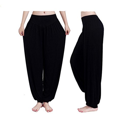 Bettertime Fashion Women's Slimming Sports Pants Dance Pants Yoga Pants,Black,S