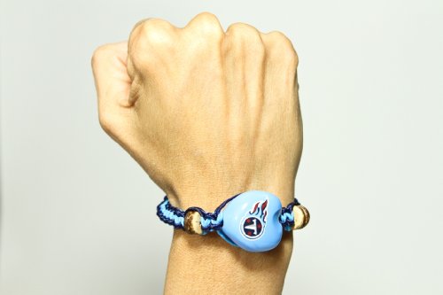NFL Tennessee Titans Go Nuts Kukui Nut Macrame Bracelet