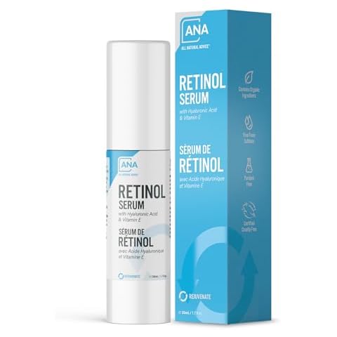 All Natural Advice Retinol Serum for Face 50mL | With Organic Botanicals, Hyaluronic Acid & Vitamin E | 1% Retinol Face Serum includes Airless Bottle & Precision Pump | Canadian Skin Care Cover