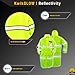 KwikSafety (Charlotte, NC) TORRENT Class 3 Safety Trench Coat | High Visibility Waterproof Windproof Safety Rain Jacket | Hi Vis Reflective ANSI Work Wear | Rain Gear Hideaway Hood Carry Bag | XL