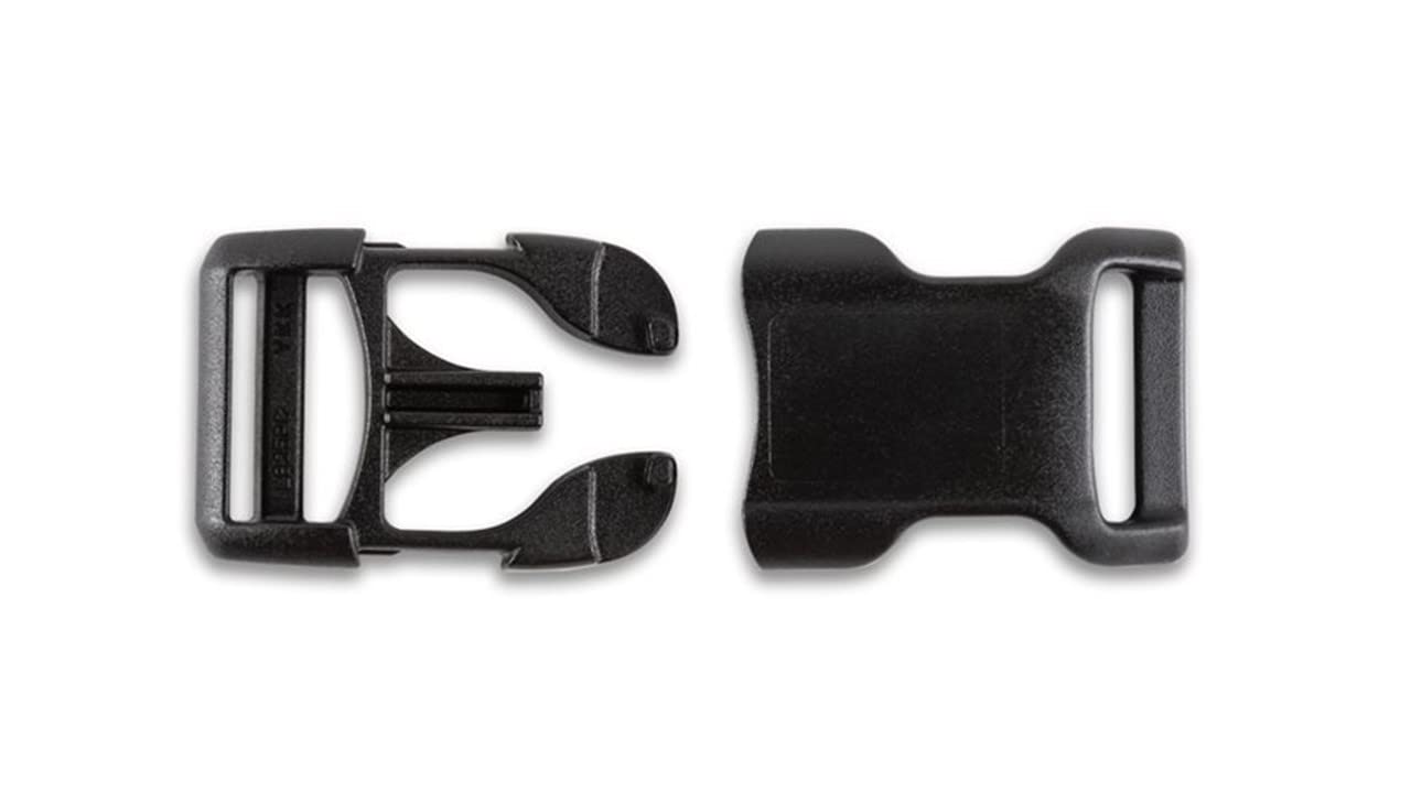 Zipperstop YKK Contoured Side Release Plastic Black Buckles - 5/8"- Color: Black Choose Your Quantity - 5, 10, Or 20 Pack