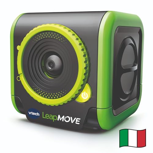 VTech LeapMove, Console TV Interattiva per Bambini, Rileva i Movimenti Senza Controller, Pronta all'Uso, 25 Giochi Educativi, 3 Profili Giocatore, Lingua Italiana, Cavi Inclusi, 4-11 Anni