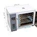 BEILOCKERY 220V 1KW Stainless Steel Lab Digital Forced Air Convection Drying Oven 13.8 X 13.4 X 13.8 inches Chamber 20-300℃ Temperature Control Large Capacity Heating Oven for Industrial and Lab