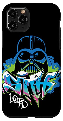 Coque iPhone 11 Pro Star Wars graffiti Darth Vader pour style urbain chic