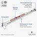 FORTSTRONG Commercial Door Push Bar Panic Exit Device with Alarm - Panic Bars for exit Doors - Loud Warning Strike Bar with Warning Stickers - FS-850A Instructions Included