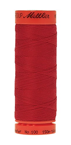 Hilo poliéster core spun Mettler 165 yd Cardinal miniatura 1