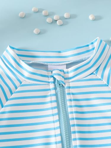 Noubeau Baby Boys' One Piece Swimsuits Toddler Swimwear with Rash Guard Infant Bathing Suit for Boys Swim Sun Hat Set - Image 5