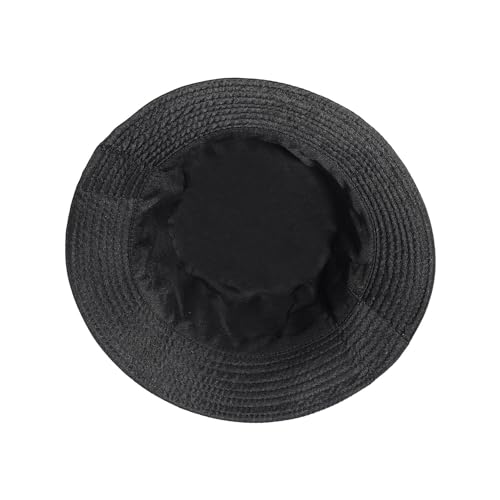 Image of Unisex Metallic Bucket Hat Waterproof Holographic Bucket Hat Fishing Hat Trendy Hip Pop Sun Cap