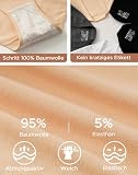 INNERSY Majtki damskie, duże rozmiary, bawełniane, wysoki stan, bielizna maxi, 5 sztuk, 44-46