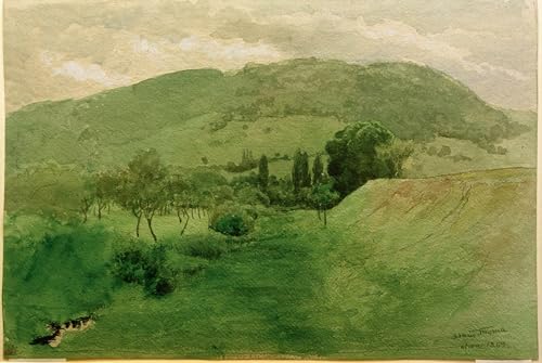 Peinture Schwarzwaldlandschaft par Hans Thoma Art Mural 60x90cm