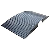 Rampas de goma para umbral de puerta, estante de entrada portátil antideslizante, resistente camino de silla de ruedas para el hogar, escaleras, escaleras, puertas, scooter, motocicleta