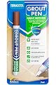 Grout Pen Tile Paint Marker: Waterproof Grout Paint, Tile Grout Colorant and Sealer Pen - Terracotta, Narrow 5mm Tip (7mL)