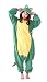 Adult Green Crocodile Costume Animal Onesie Pajamas Halloween Cosplay Costumes For Women(Medium)
