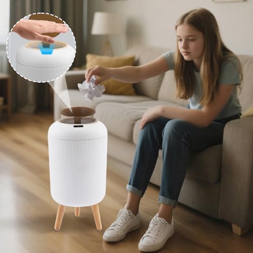 Basura del sensor y cubo automático 10L para dormitorio baño y hotel 2