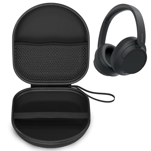 Image of Sounce Headphone Case for Sony WH-CH720N Bluetooth Headphone | Portable Carrying Case Cover | Hard EVA Shell Travel Storage Case with Shockproof, Waterproof, and Premium Protective Cover - (Black)