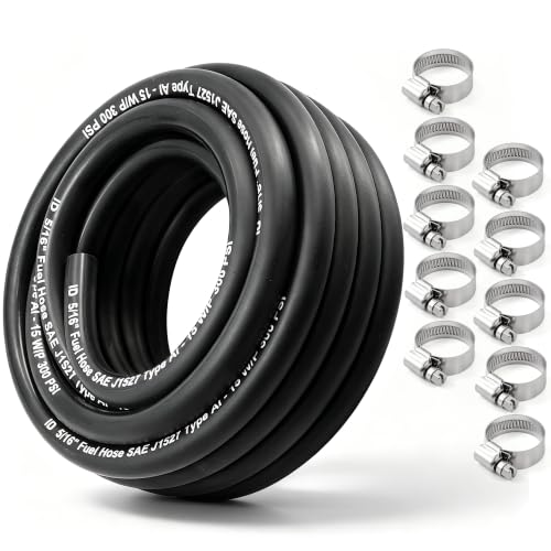 Image of 5 /16 Inch Marine Fuel Line Hose 25FT NBR Rubber SAE J1527 Type A1-15