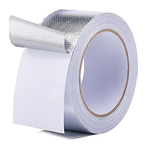 Cinta De Escape,Cinta Anticalorica 1 rollo 20m Coche Motocicleta Tubería de fibra de vidrio Escudo de calor autoadhesivo Reflectante Cinta de lámina Aislamiento térmico Escape de escape