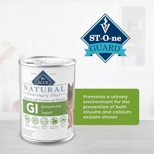 Blue-Buffalo-Natural-Veterinary-Diet-GI-Gastrointestinal-Support-Wet-Dog-Food-Chicken-125-oz-cans-Pack-of-12