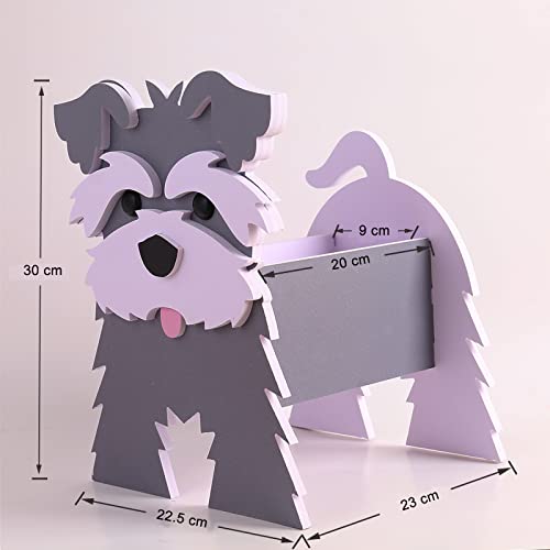 Gochoi Small Schnauzer Grey Gifts Dog Planter,PVC Animal Plant Pots Outdoor Indoor Garden Planters for Succulent,Cute Rectangular Plant Flower Pots Decor S Schnauzer Grey - Image 4