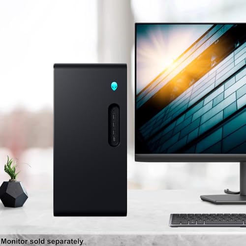 Image of Dell Alienware Aurora ACT1250 Gaming Desktop Intel 20-core Ultra 7 265F (>i7-14700) 32GB RAM 1TB SSD GeForce RTX 5070 Ti 16GB GDDR7 DLSS4 Wi-Fi7 1000W PSU Liquid Cooler for Gaming AI Win11Pro
