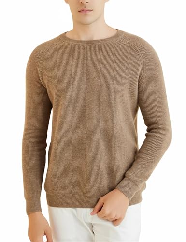 Mnjyihy Men's Wool Knit Sweater Fall Winter Warm Long Sleeve Crewneck Slim Fit Business Casual Pullover4
