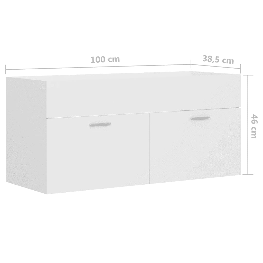 Armadio lavello design pulito bagno 100 x 38,5 x 46 cm in legno di ingegneria bianco 02_0047806