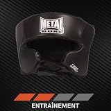 METAL BOXE - Kask bokserski dla juniorów, czarny