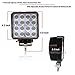 (Pack of 10) TMH 48w Square Shape 60 Degree LED Work Light Flood Lamp Driving Light, ATV, Off-Road, 4wd, 4x4, Utv, Van, SUV, Motorbike, Motorcycle, Bike, Bus, Trailer, Truck