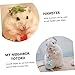 DOITOOL 3pcs Pets Bathtub Five-Pointed Star Design Lightweight Plastic Hamster Bathroom for Small Animals Easy to Disassemble Color for Hamsters and Other Small Pets