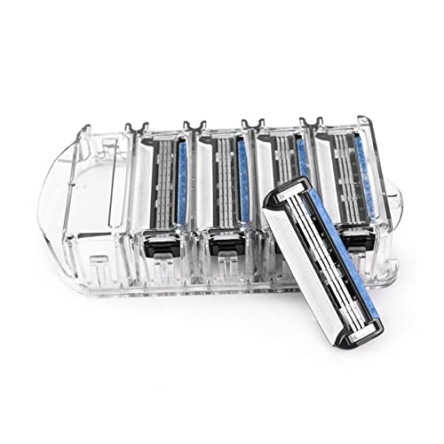 LANGYA Qshave Black Spider Man Rasoir Manuel USA Blade 3 Layer Blade It, 4 &8 &Choix de 16 Cartouches (Color : 4PC) Cover