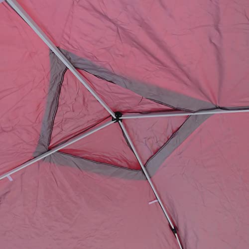 Tenda Gazebo 3x3 metros Articulado IWGZA-3BO Bordô