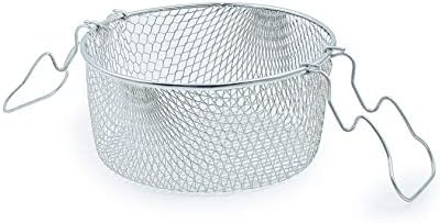 Cordon Green - 5L Deep Fryer Pot Chip Pan with Pyrex Lid and Basket - Black Enamel