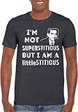 I'm Not Superstitious, Michael Scott Shirt, The Office Quote, Small, Gray