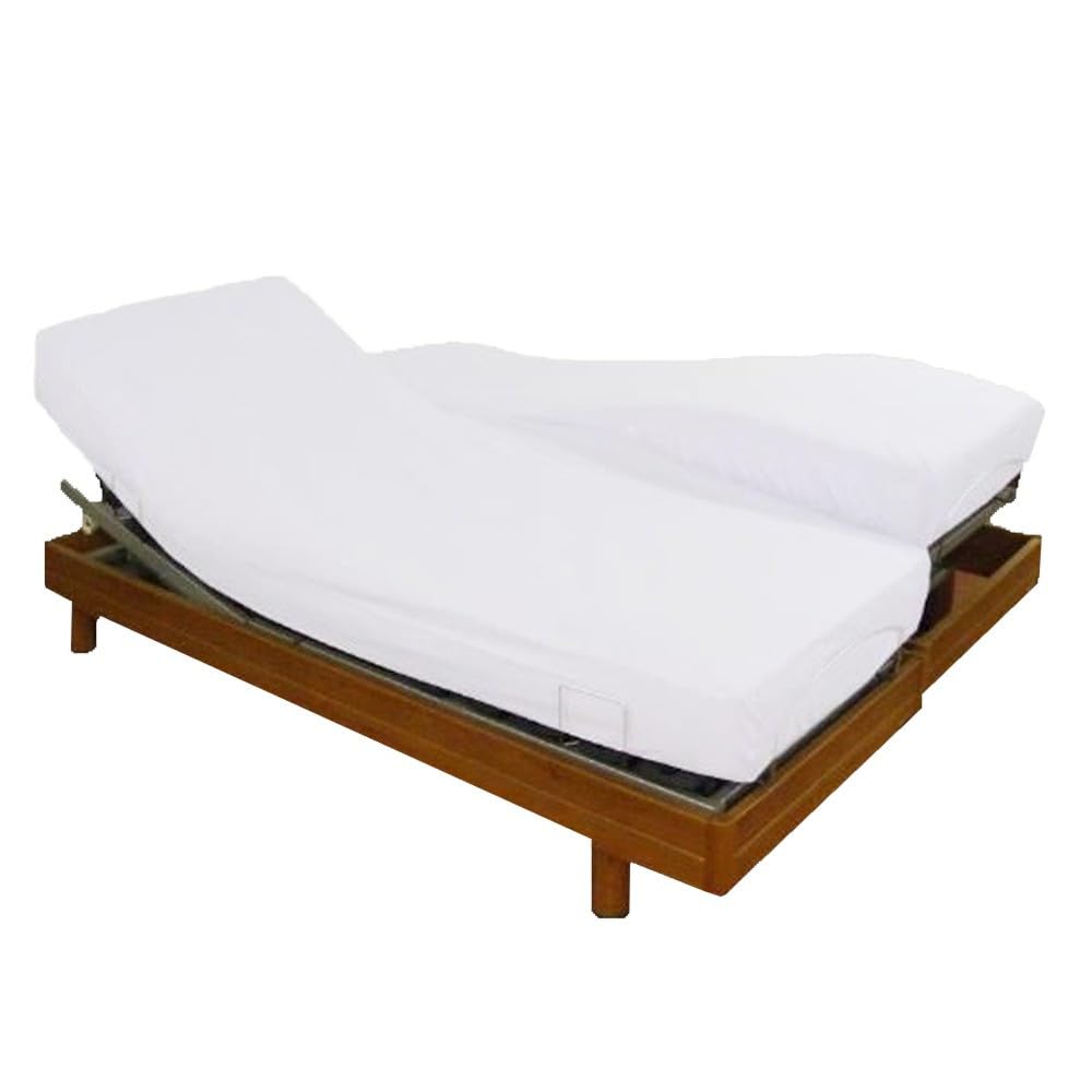 Protège matelas molleton coton anti-plis avec bonnet 30 cm pour literie épaisse