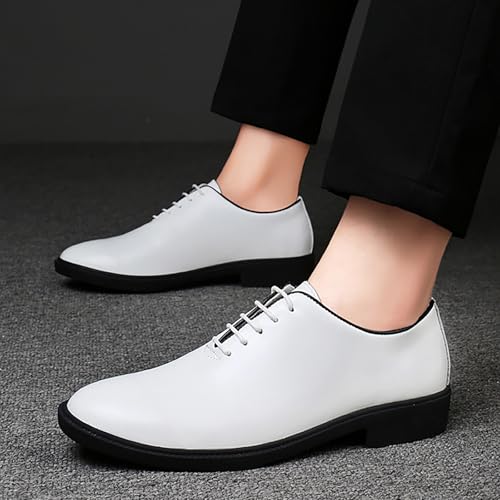 Men's Genuine Leather Business Formal Oxford Shoes Lace Up Modern Luxury Wedding Dress Shoes Casual Comfortable Soft Sole Office Derby Shoes4
