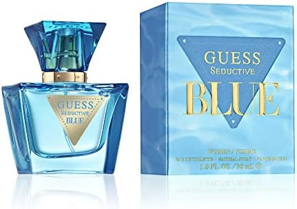 Guess Seductive Blue Women/Femme Eau de Toilette Perfume Spray For Women, 1.0 Fl. Oz.