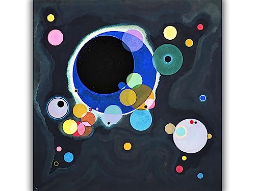 Plusieurs cercles de Wassily Kandinsky impression de prestige sur toile premium S