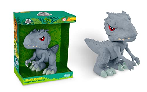 Pupee Dinossauro Jurassic World Indominus Rex , Cinza