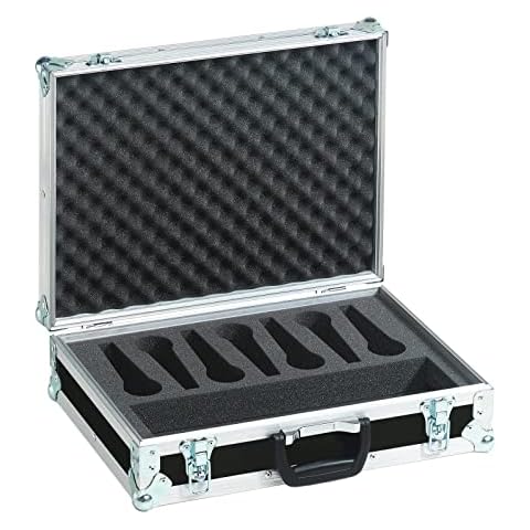 Roadinger 30109900 Road Case für 7 mic Black Cover