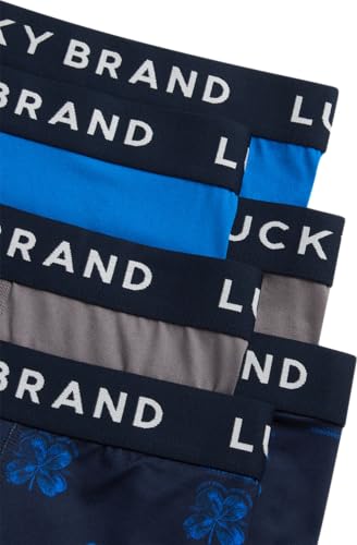 Lucky Brand Mens Boxer Briefs - 6 Pack Super Soft Stretch Mens Underwear Boxer Briefs with No Fly Pouch Boxers for Men3