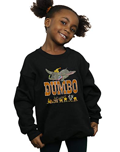 Disney Girls Dumbo The One And Only Sweatshirt Black 7-8 Years